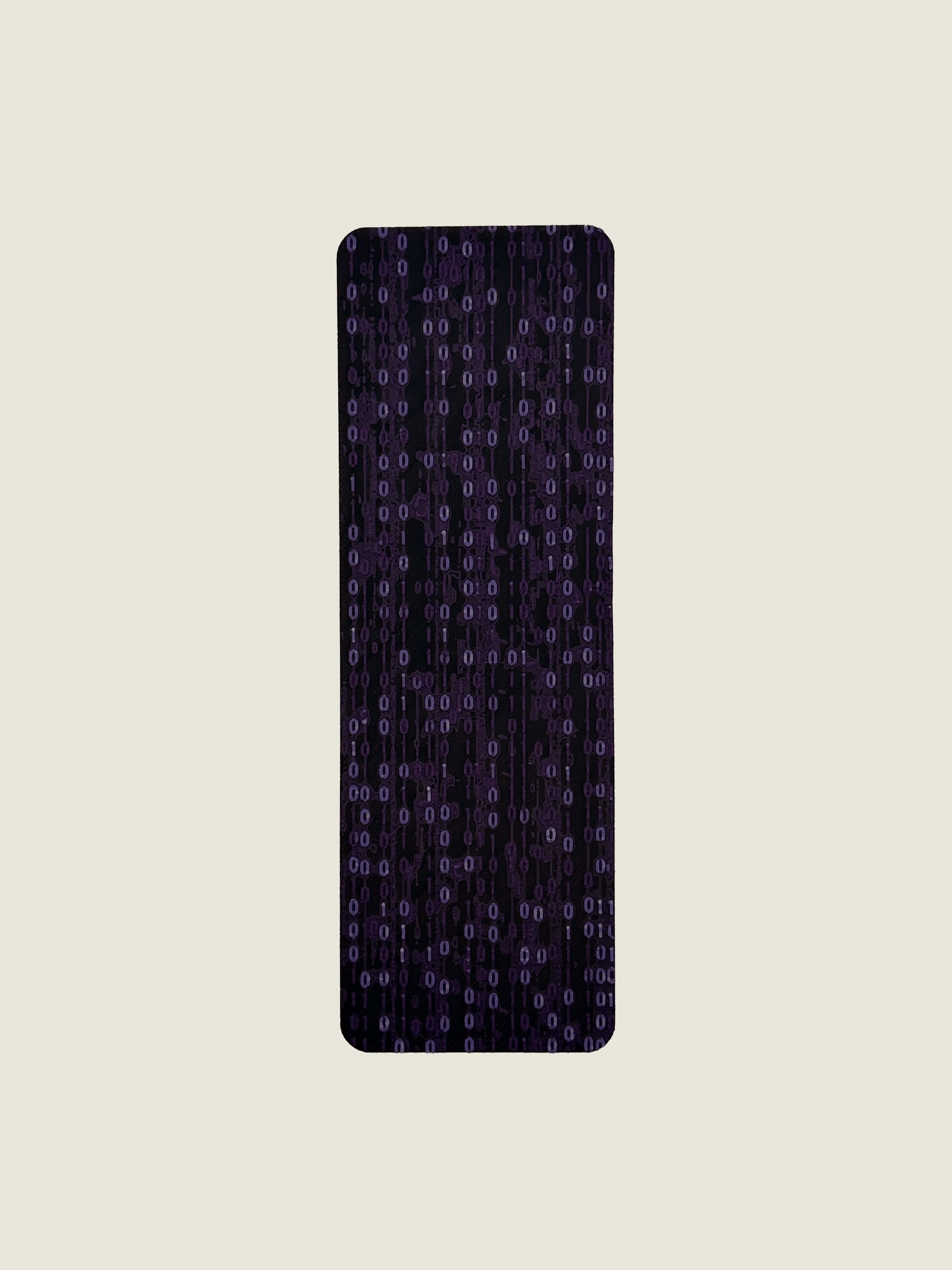 Zakładka 3D system kod binarny fioletowa abstrakcja