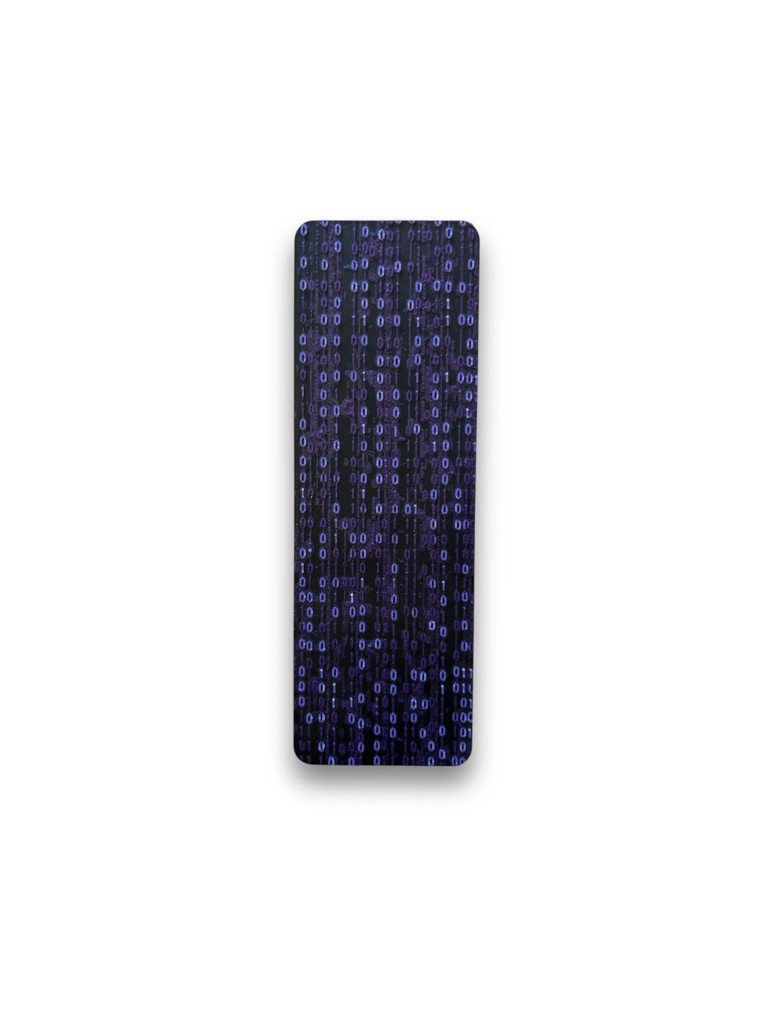 zakładka do książki 3D cyfrowy deszcz z kodem binarnym w stylu matrix