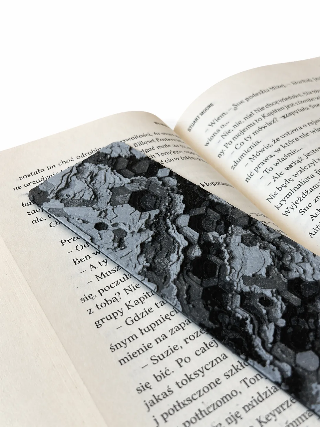 zbliżenie zakładki 3D struktura abstrakcyjny wzór hexagonów i warstwowej tekstury